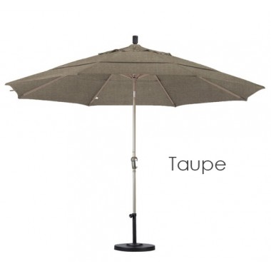 California Umbrella 11' Aluminum Market Umbrella Auto Tilt Champagne - Pacifica Hover