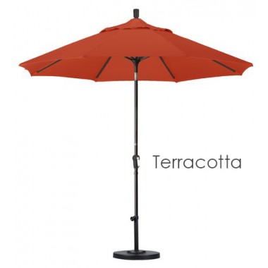 California Umbrella 9' Aluminum Market Umbrella Auto Tilt Bronze - Olefin