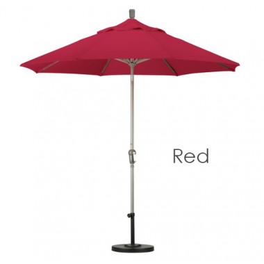 California Umbrella 9' Aluminum Market Umbrella Auto Tilt Champagne - Pacifica Hover