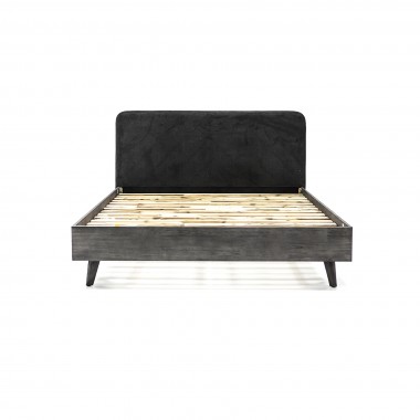Armen Living Mohave 3 Piece Acacia Queen Bed and Nightstands Bedroom Set Hover