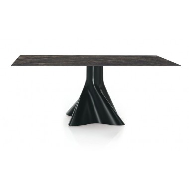 Bellini Modern Living Italian Home Shift Rectangular Dining Table In Noir Desir Hover