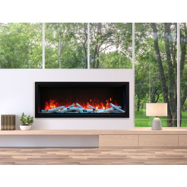 60" Extra Tall Clean Face Electric Built-in With Black Steel Surround - Lifestyle