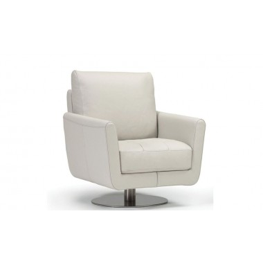 Bellini Modern Living Italian Home Syria Swivel Chair Light Grey/Dark Grey/White Hover
