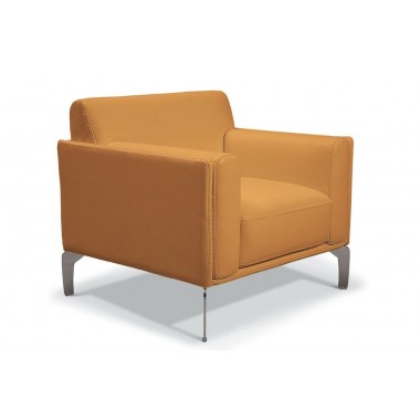 Bellini Modern Living Italian Home Vania Chair In Leather Cuoio/Dark Grey/Light Grey/White Hover