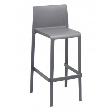 Injected Molded Polypropylene And Fiber Glass Barstool - VOLT-B - Grey