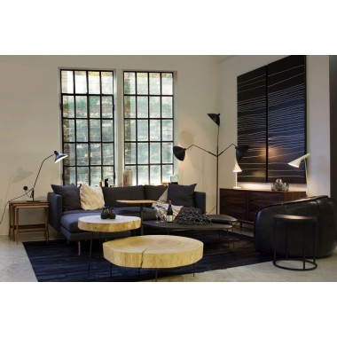 Mobital Wishbone 3 Piece Nesting Coffee Table Solid American Walnut Hover