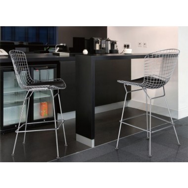 The Who High Stool Polished With Chrome Wire Frame