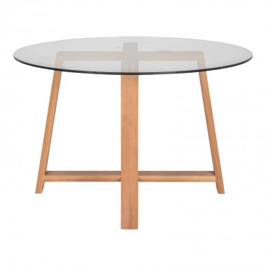 Maleo Round Dining Table - Angled