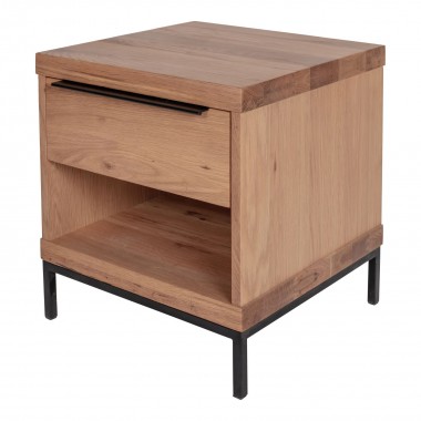 Montego One Drawer Nightstand - Angled View