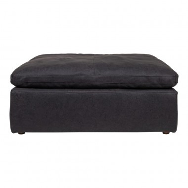 Moe's Home Collection Nubuck Leather Clay Ottoman Hover