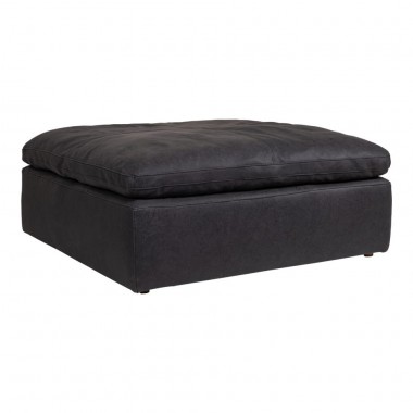 Moe's Home Collection Nubuck Leather Clay Ottoman