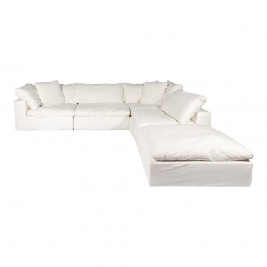 Moe's Home Collection Clay Dream Modular Sectional Sofa - Cream White