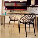 Crystal Polycarbonate Modern Dining Chair