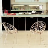Crystal Polycarbonate Modern Dining Chair