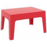 Box Resin Outdoor Center Table - Red