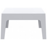 Box Resin Outdoor Center Table - White