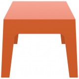 Box Resin Outdoor Center Table - Orange