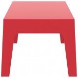 Box Resin Outdoor Center Table - Red