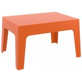 Box Resin Outdoor Center Table - Orange