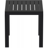 Ocean Square Resin Side Table - Black