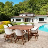 International Home Miami Amazonia Charlotte Deluxe 9 Piece Square Patio Dining Set  - Lifestyle
