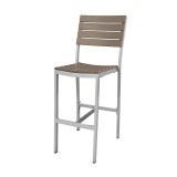 Vienna Bar Side Chair - Espresso - Angled