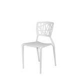 Phoenix Side Chair - White - Angled