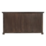 NovaSolo Halifax Mindi Wood Buffet with 4 Basket Set