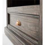 NovaSolo Halifax Mindi Wood Bookcase with 1 Drawer
