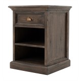 NovaSolo Halifax Mindi Bedside Table with Shelves