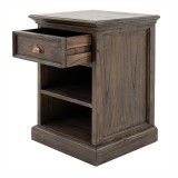 NovaSolo Halifax Mindi Bedside Table with Shelves