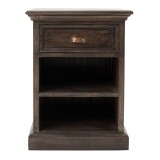 NovaSolo Halifax Mindi Bedside Table with Shelves