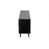 NovaSolo Nordic Smooth Boat Wood & Iron TV Dresser - 4 Doors