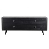 NovaSolo Nordic Smooth Boat Wood & Iron TV Dresser - 4 Doors