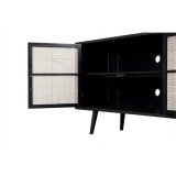 NovaSolo Nordic Smooth Boat Wood & Iron TV Dresser - 4 Doors