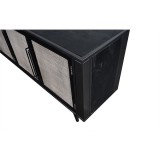 NovaSolo Nordic Smooth Boat Wood & Iron TV Dresser - 4 Doors