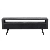 NovaSolo Nordic Smooth Boat Wood & Iron TV Dresser - 3 Drawers