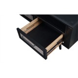 NovaSolo Nordic Smooth Boat Wood & Iron TV Dresser - 3 Drawers