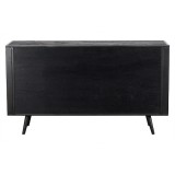 NovaSolo Nordic Smooth Boat Wood & Iron Buffet 2 Doors 3 Drawers