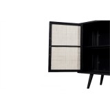 NovaSolo Nordic Smooth Boat Wood & Iron Buffet 2 Doors 3 Drawers
