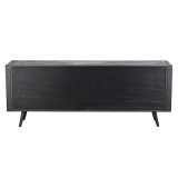 NovaSolo Nordic Smooth Boat Wood & Iron Buffet 2 Doors 3 Drawers