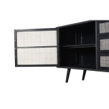 NovaSolo Nordic Smooth Boat Wood & Iron Buffet 2 Doors 3 Drawers