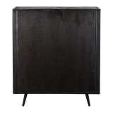 NovaSolo Nordic Mindi Smooth Boat Wood & Iron Buffet - 4 Doors