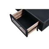 NovaSolo Nordic Mindi Smooth Boat Wood & Iron TV Dresser - 2 Drawers