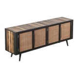 Nova Solo Nordic Rattan TV Dresser - 4 Doors