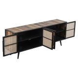 Nova Solo Nordic Rattan TV Dresser - 4 Doors
