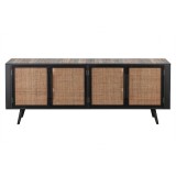 Nova Solo Nordic Rattan TV Dresser - 4 Doors