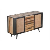 NovaSolo Nordic Rattan Buffet - 2 Doors 3 Drawers