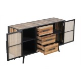 NovaSolo Nordic Rattan Buffet - 2 Doors 3 Drawers