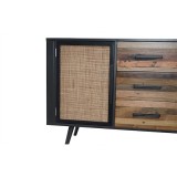 NovaSolo Nordic Rattan Buffet - 2 Doors 3 Drawers